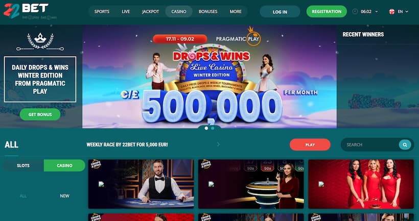 22Bet - Trusted Malaysia Online Casino with Top Welcome Bonuses