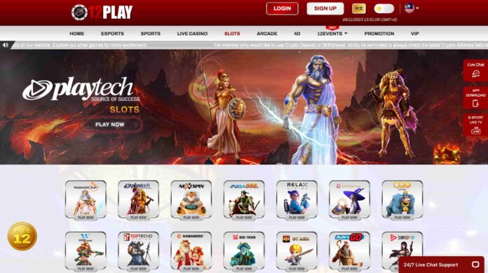12Play online casinos Malaysia