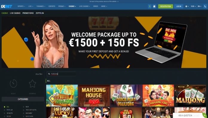 The 1xBet platform and some of its various mahjong games